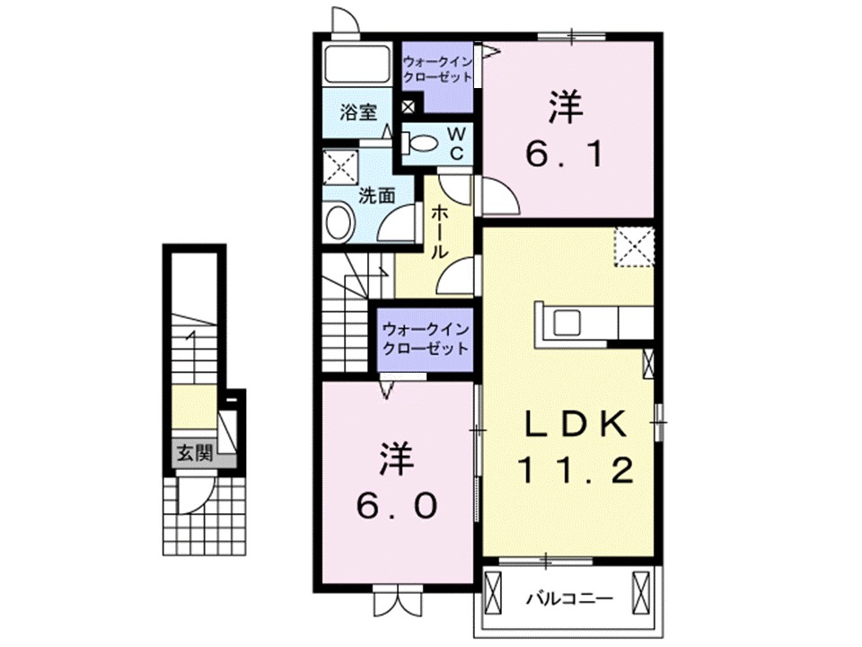 ファイン・アベニュー　Ｅ 間取り図