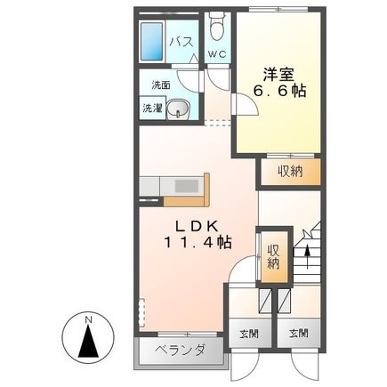 シルフィード 101号室 間取り