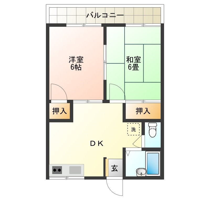 オグラハイツ  間取り図