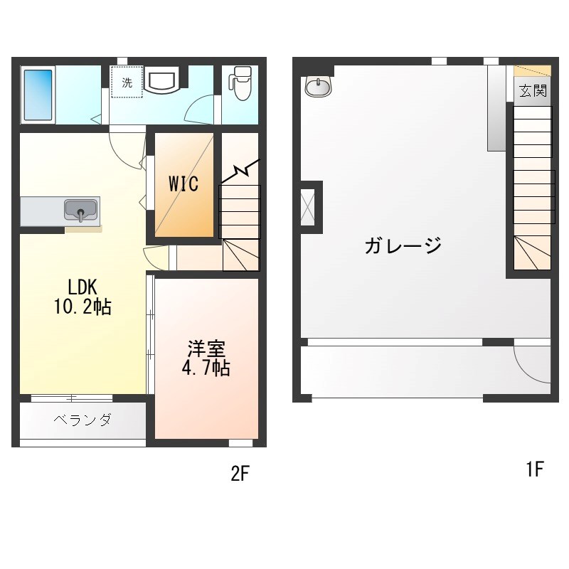 コチェラ壬生 103号室 間取り