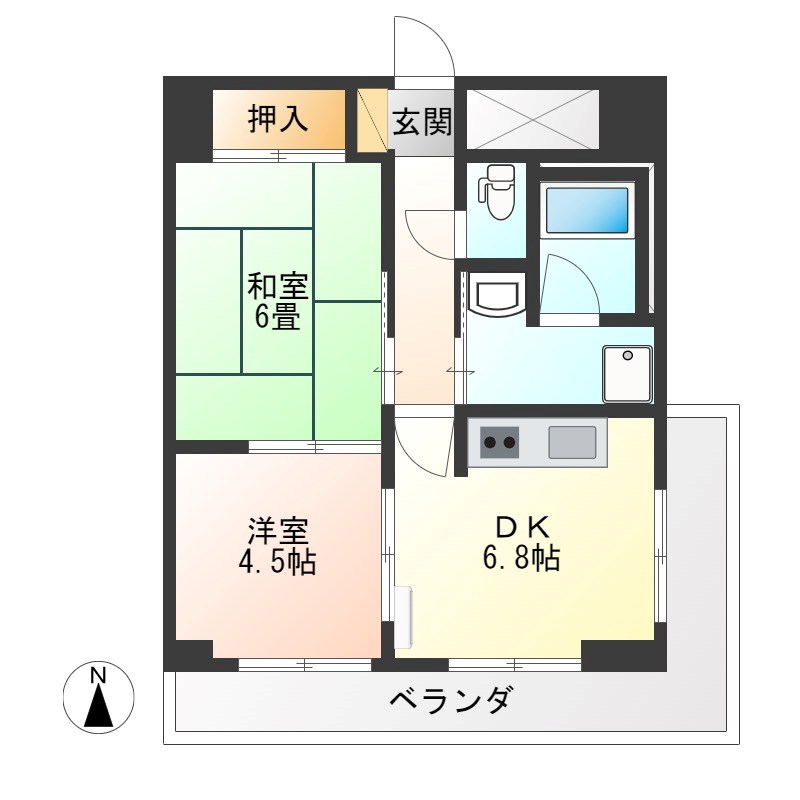 サングリートハイツ 間取り図