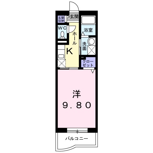 プロムナード　ベル 103号室 間取り