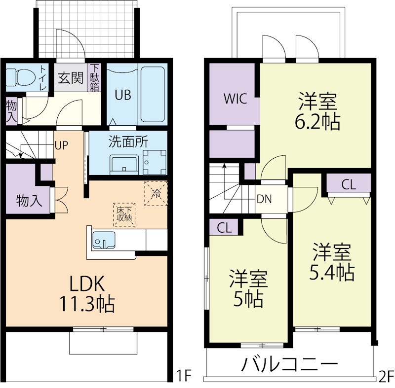 Grande (グランデ) 103号室 間取り