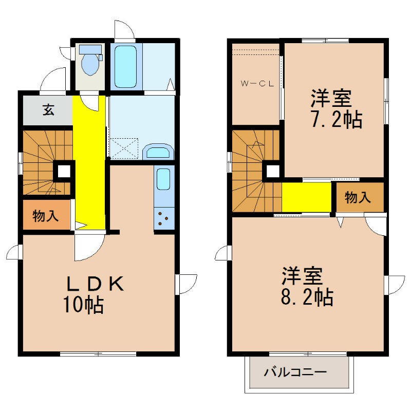 カーサ・シエラⅡ 間取り図