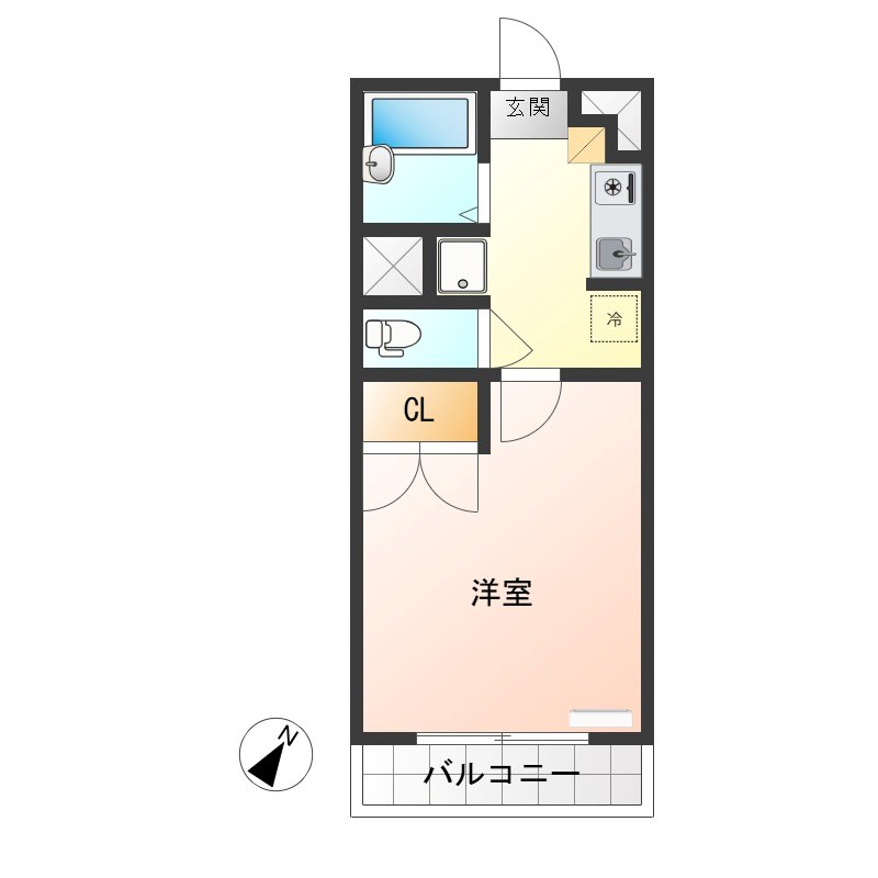 グリーン・ガレ 402号室 間取り
