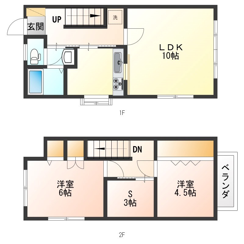 杉本ハイツ５号棟 間取り図