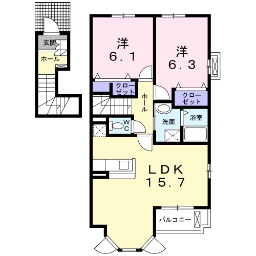 モダンパレス 間取り図