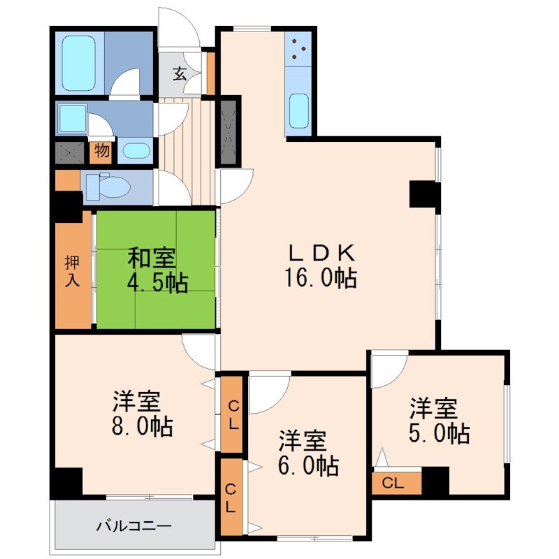 グリーンフィールド宇都宮    間取り図