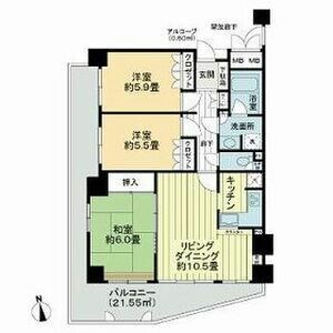 サーパス住吉 間取り図