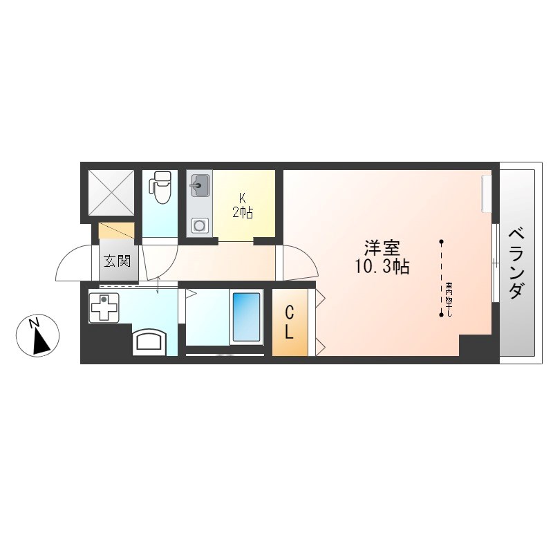 マンション宿郷Ⅱ 間取り図