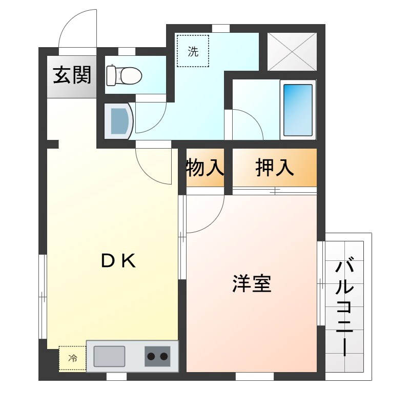 ハジメハイツ 間取り図