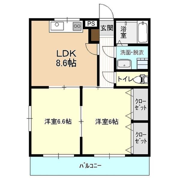 グランドハイツ関根Ⅱ 間取り図