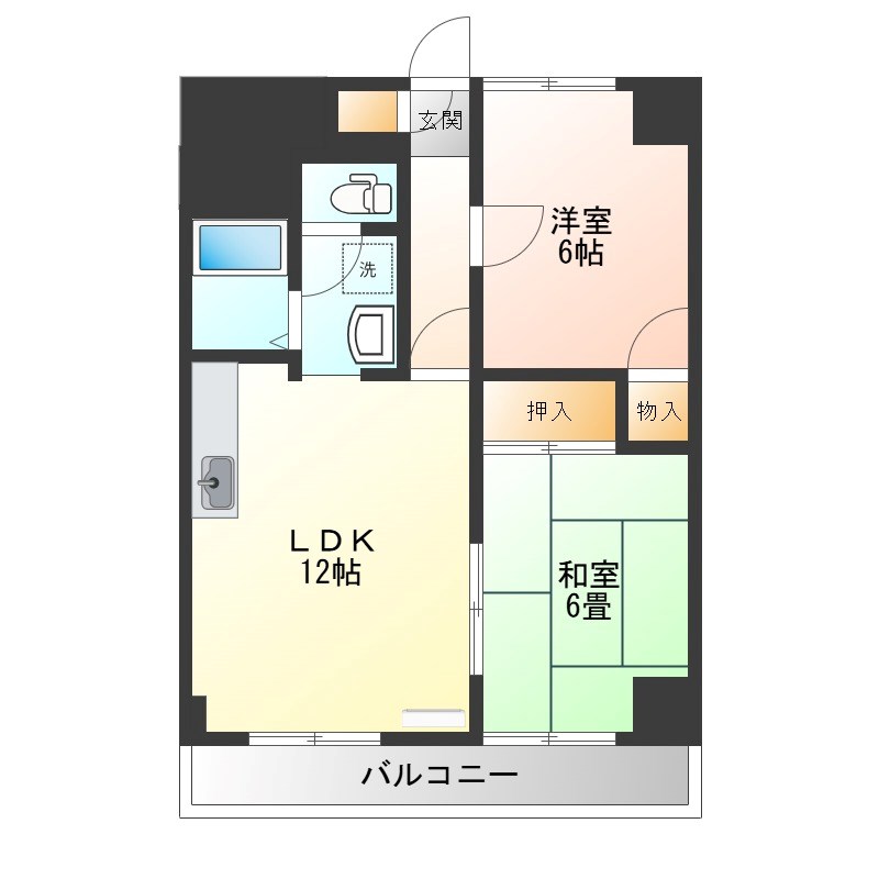 グリーンハイツ 間取り図