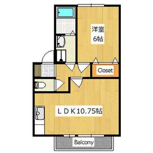 パラディーゾA 間取り図