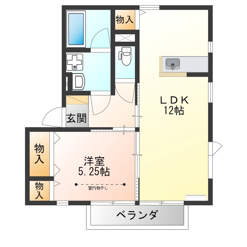 ヴィラ・デ・カローB棟 間取り図