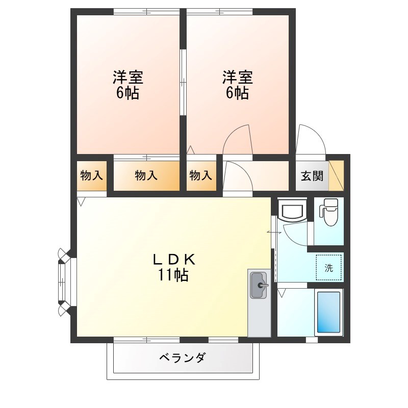 ロジュアンリュミエールD 間取り図