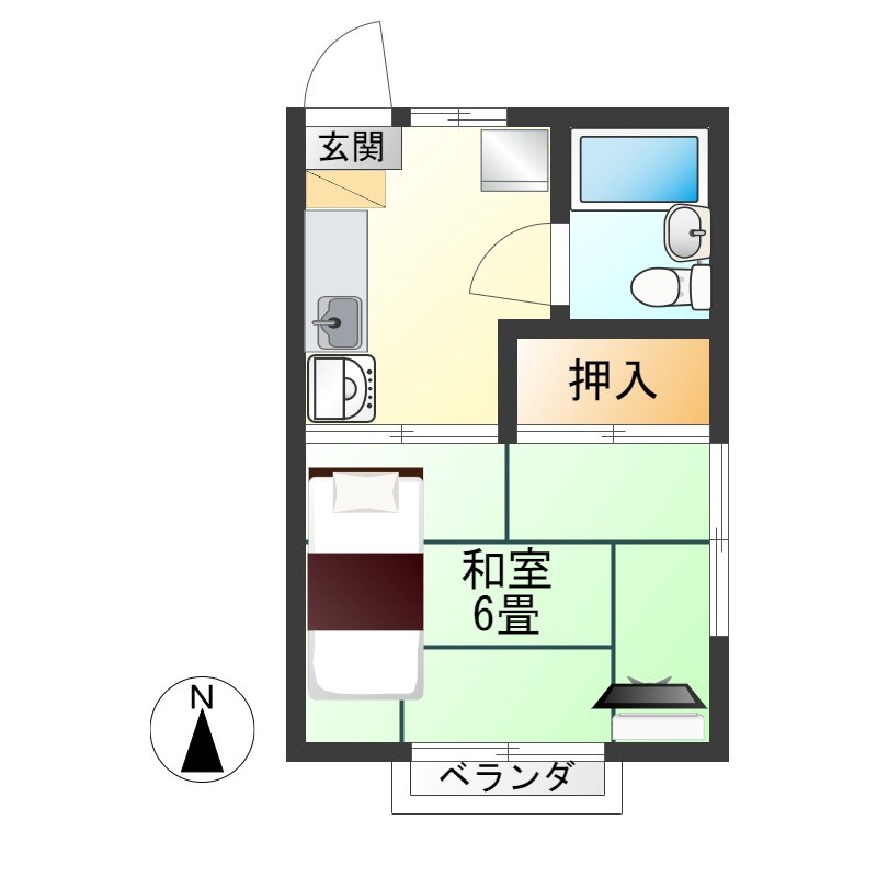 太陽ガーデン 106 間取り図