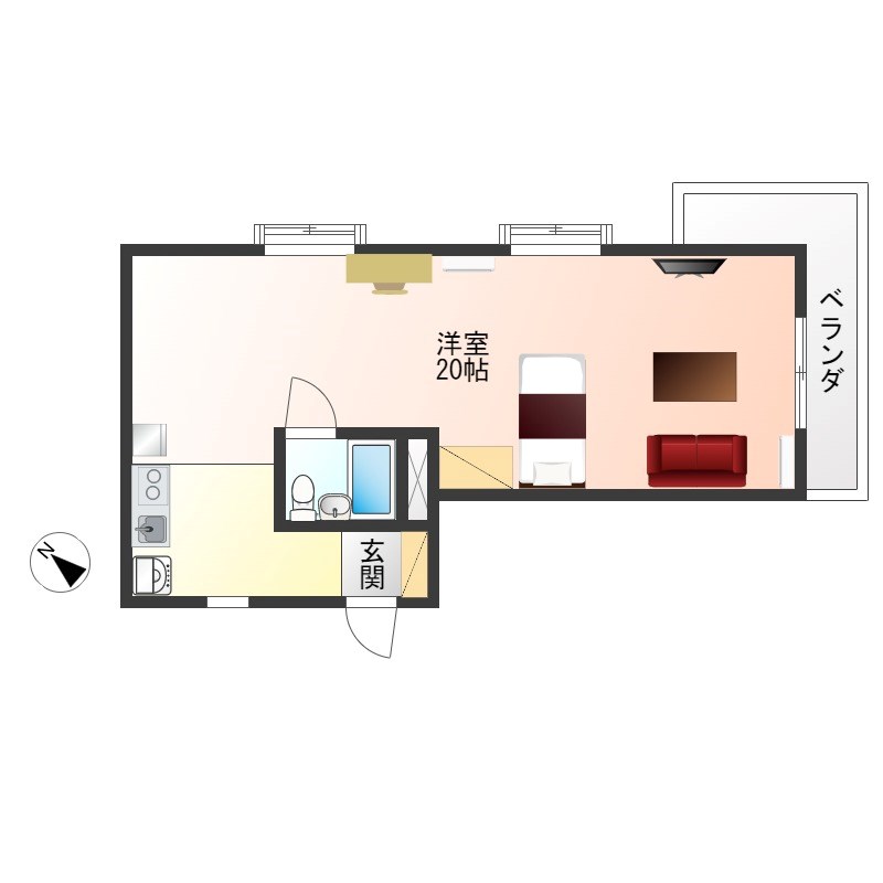 太陽ガーデン 115 間取り図