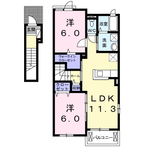 プラスターⅠ 間取り図