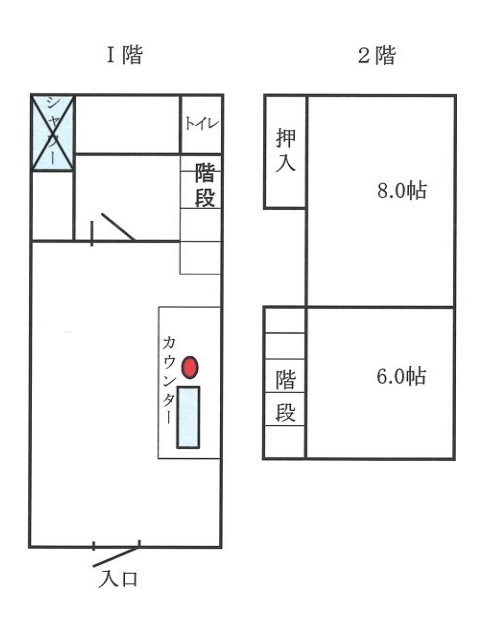 和氣貸店舗 1号室 間取り