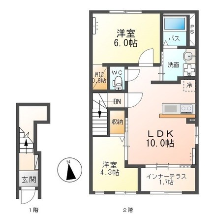 SUNNY　COURT　(サニーコート) 206号室 間取り