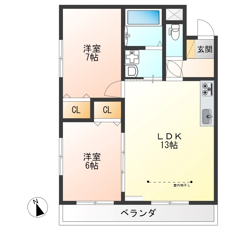 グリーンヒルズ 間取り図