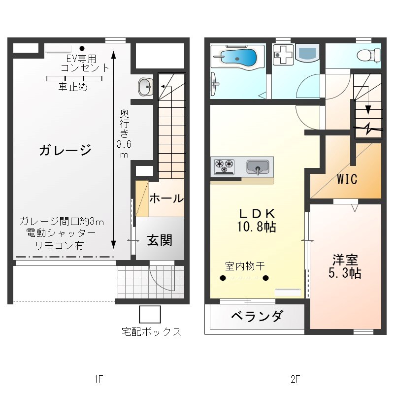 わかまつM1 103号室 間取り