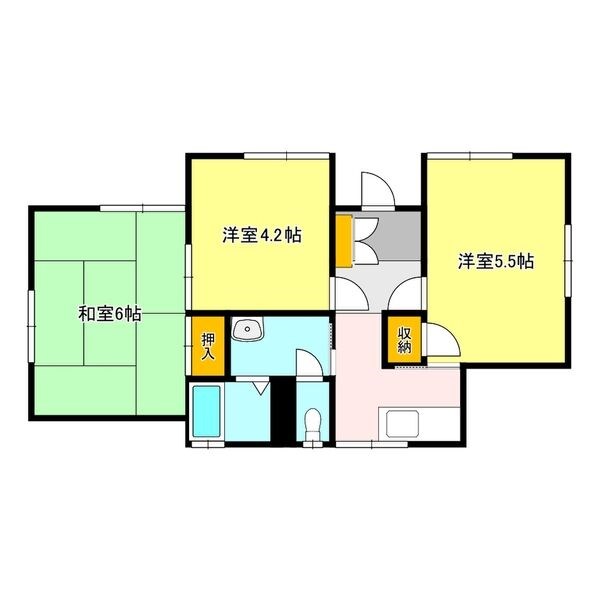 鶴田町戸建 間取り図