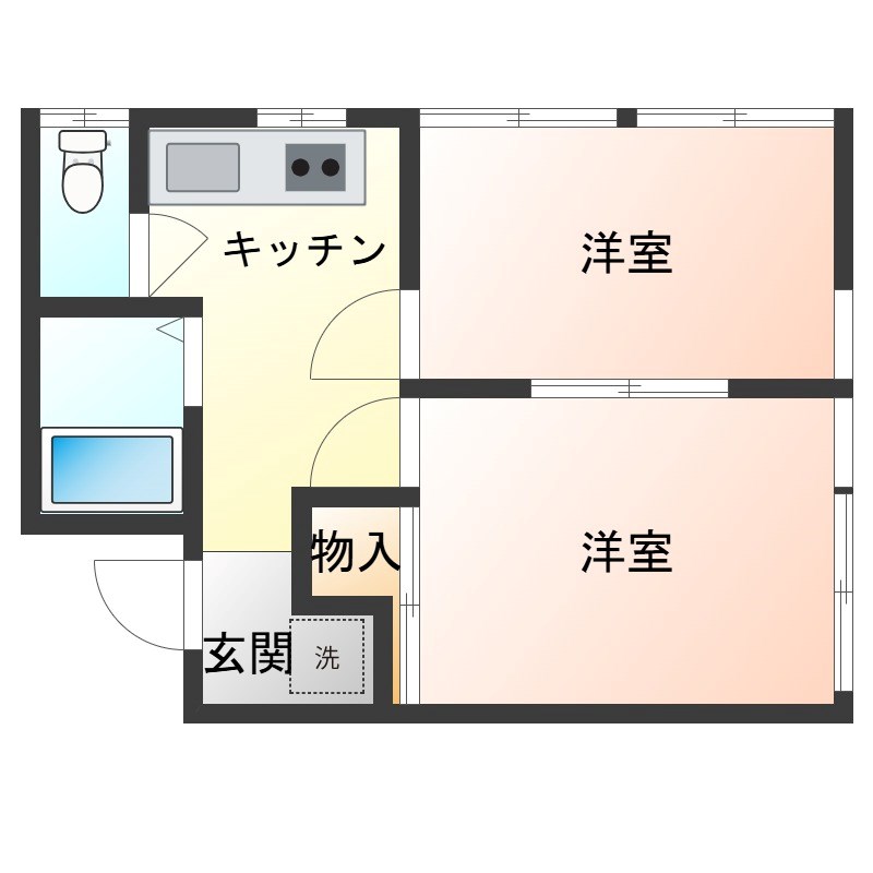 大手町ハイツ 200号室 間取り