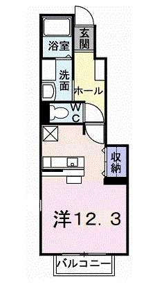 アプリコット・ヴィラ　Ｉ 間取り図