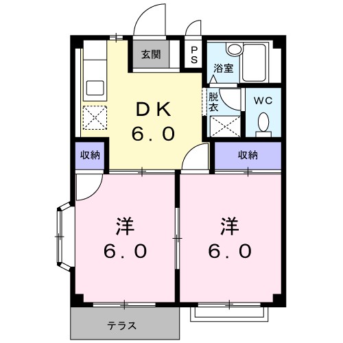 アーバン　スナガ　Ｓ 間取り図