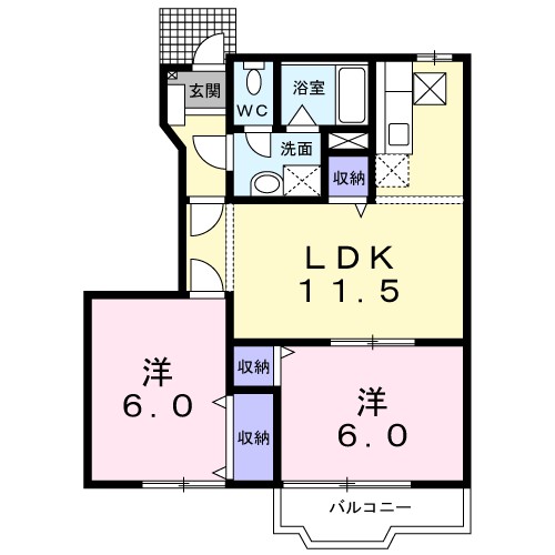 ニュークレストールＡ 間取り図