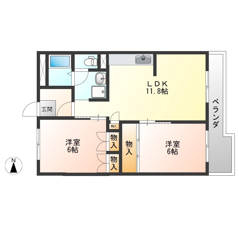 宇都宮昭和ビルⅢ 間取り