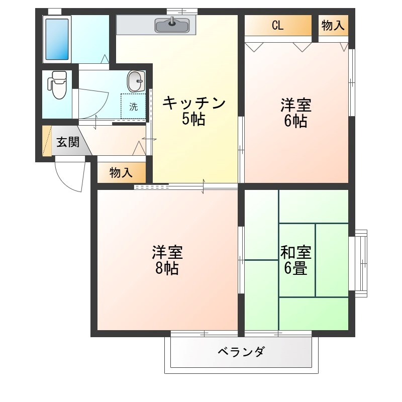 ラフォーレいずみ野　A棟 間取り図