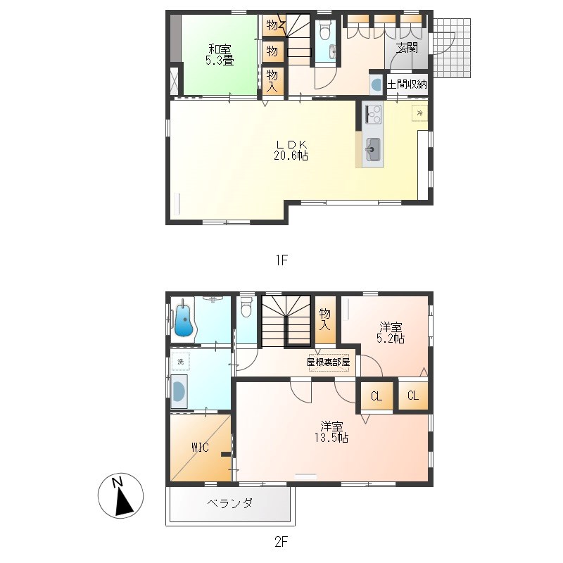 宇都宮市西戸建 間取り図