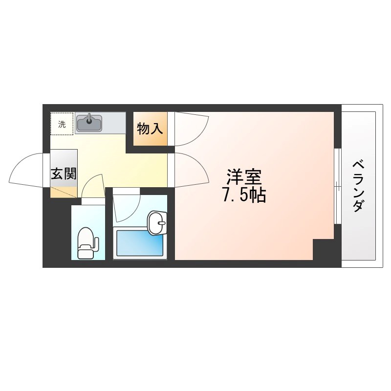 アシスト宇都宮マンション 306号室 間取り