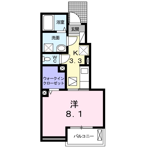 メゾン　シャルマン　Ａ 間取り図