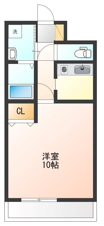 MRR宇都宮 1005号室 間取り