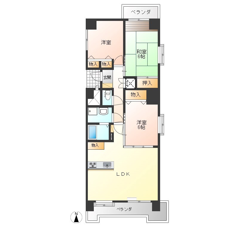 赤羽ハイツ 間取り図