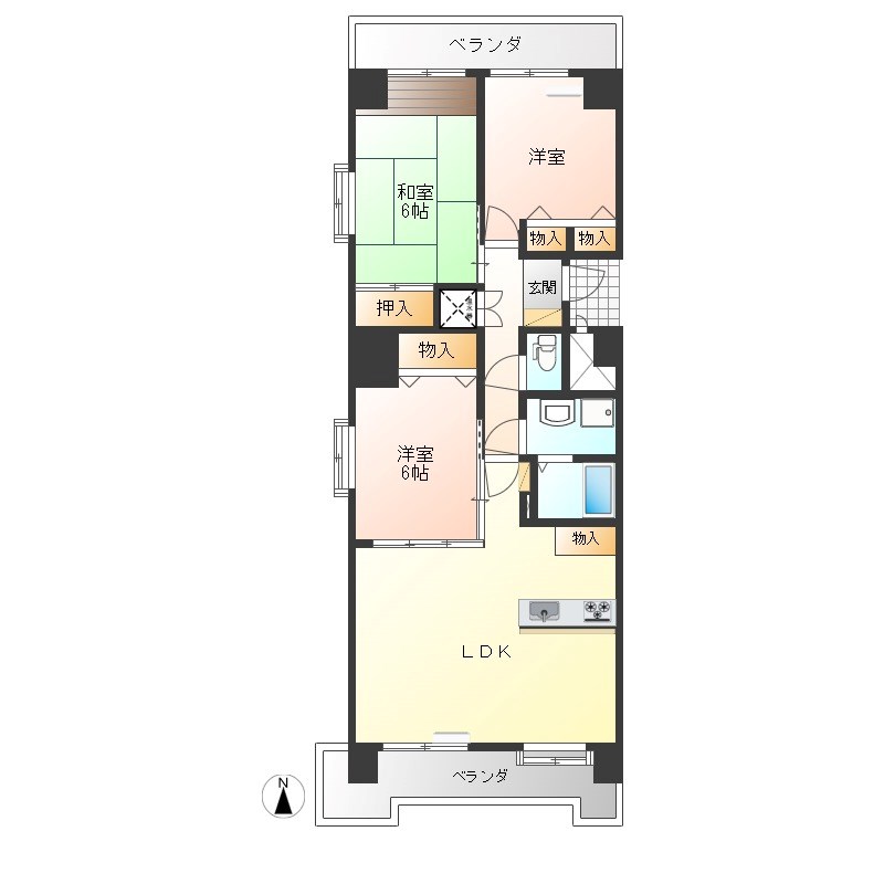 赤羽ハイツ 間取り図