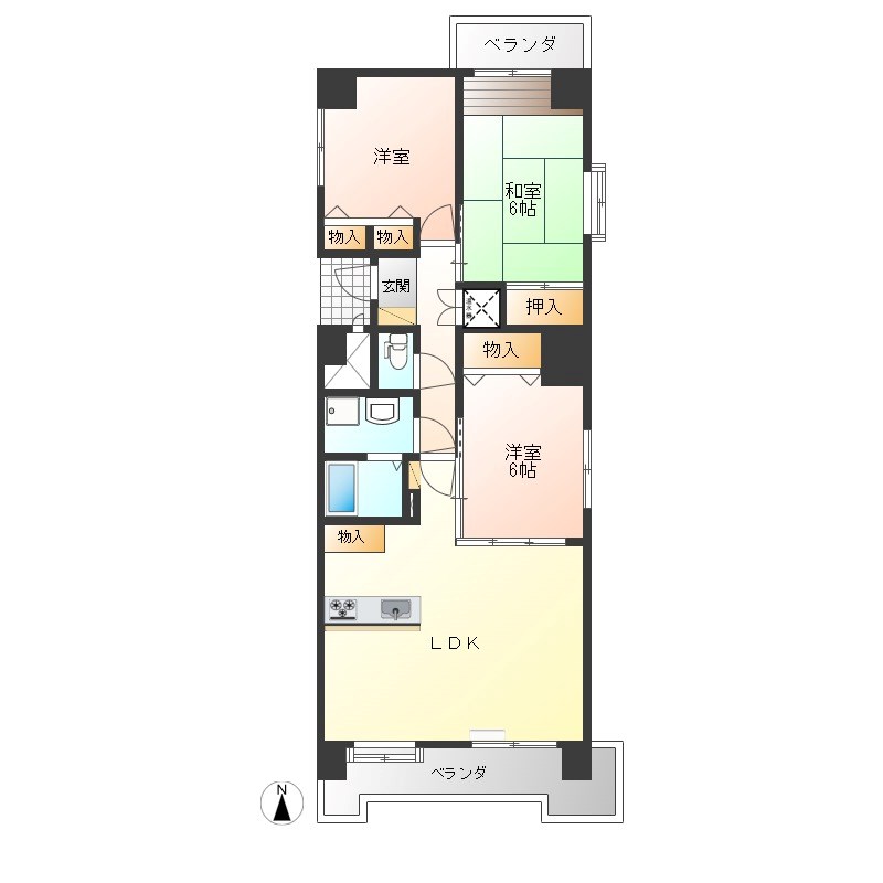 赤羽ハイツ 間取り図