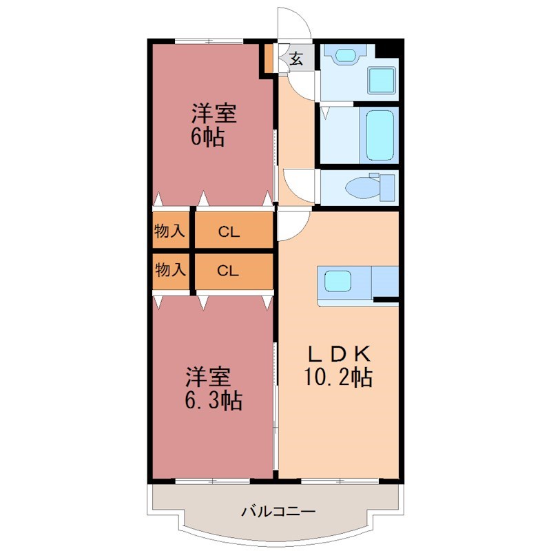 Y&M SAKURA Ⅱ 301号室 間取り