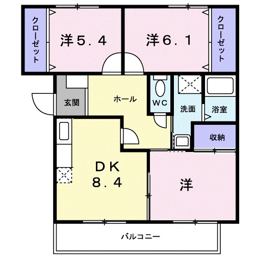 ペアレジデンスⅡ 間取り図