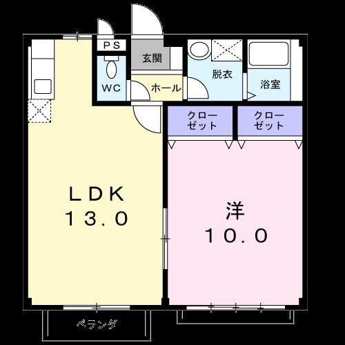 メゾンドエスポアールⅡ 102号室 間取り