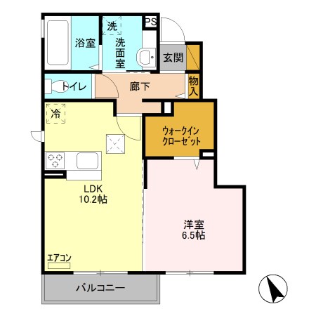 コトー・ルシエル　D 間取り図