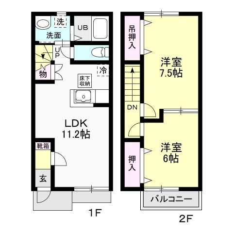 Ｋシャルダン 間取り図