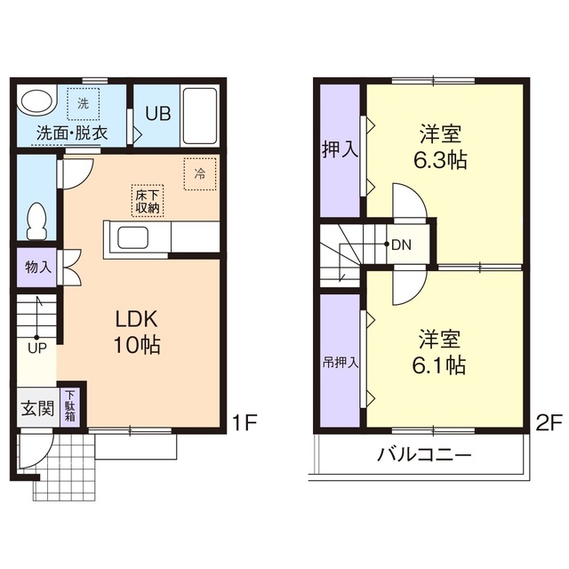 グラシアＳ　Ａ 間取り図