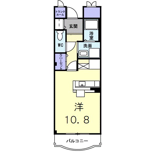 ファインロイテⅡ 202号室 間取り