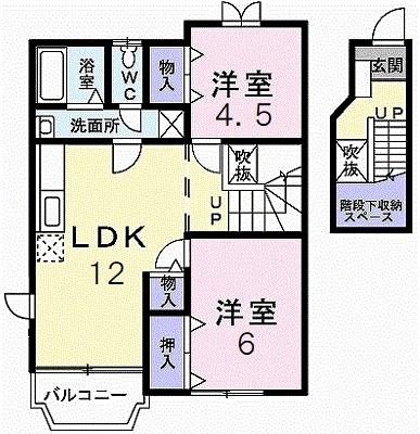 カラジューム雅Ａ 203号室 間取り