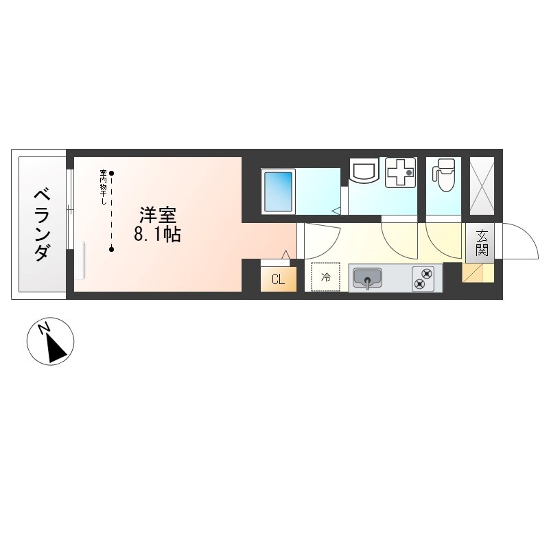 Luana an 303号室 間取り